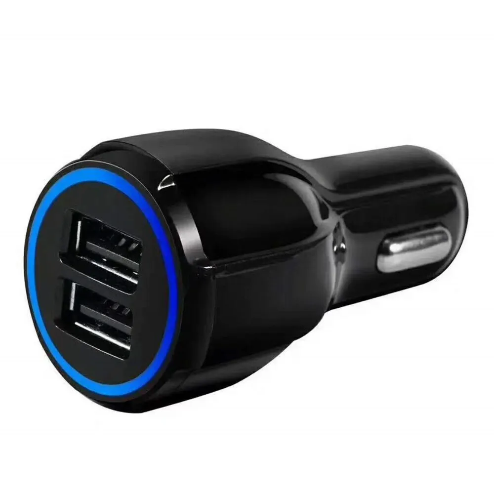 QC3.0 Fast Car Charger Flash Imitation  Charging Stability 5V/3.1A 9V/2.1 A 12V/1.6 A