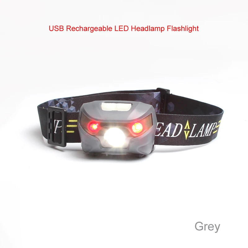 

Travel USB Rechargeable LED Headlamp Flashlight Bright Waterproof Lightweight Comfortable Perfect for Camping Hiking RL8-0010