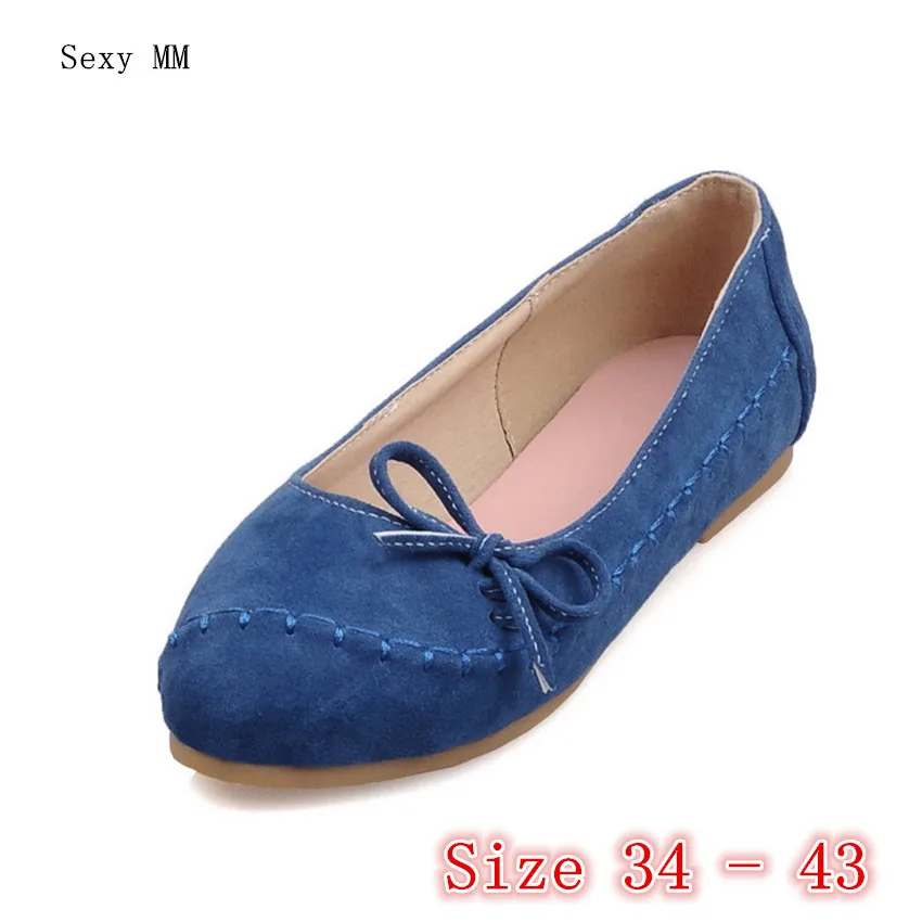 

Slip On Shoes Loafers Girl Ballet Flats Women Flat Shoes Soft Comfortable Shoes Woman Plus Size 34 - 40 41 42 43