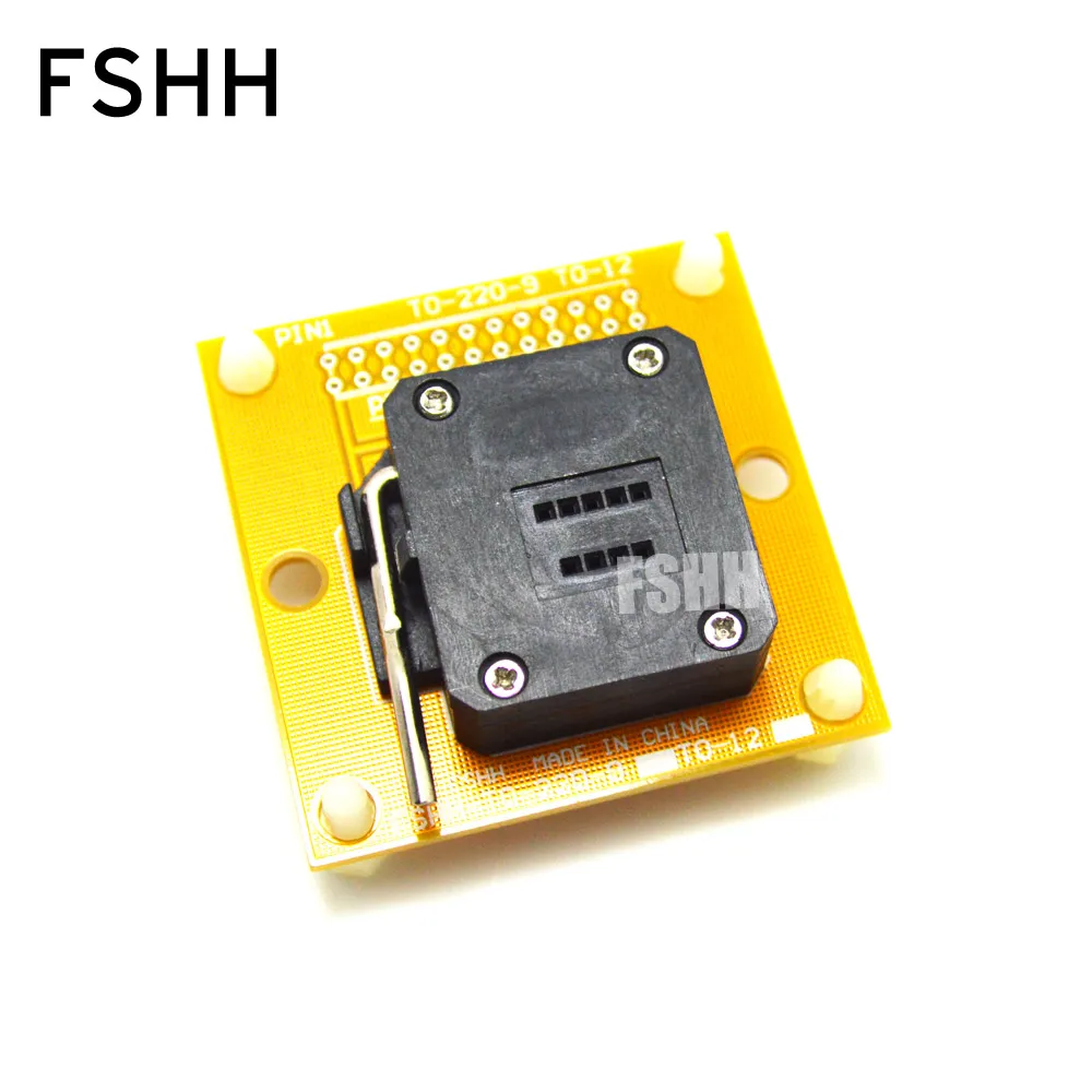 

TO-220-9 With PCB board test socket zip9 test socket For example LM4755T