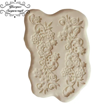 

Yueyue Sugarcraft Cake Lace mold wedding silicone lace mat Silicone mold fondant mold cake decorating tools chocolate mould