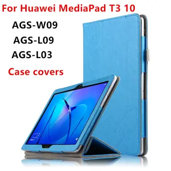 

Case For Huawei MediaPad T3 10 Protective Cover Tablet For huawei t310 ags-w09 l09 l03 Case 9.6 inch PU Protector Leather cases