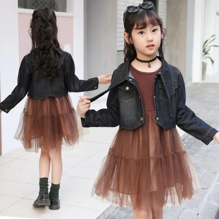 jeans top dress for girls