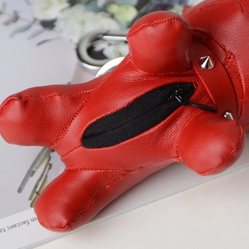 Брелок Bulldog из искусственной кожи держатель для ключей с животными сумка брелок в