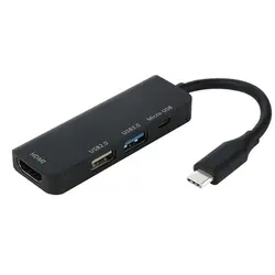 KuWFi Tpye-C концентратор для Micro USB 3,0 2,0 HDMI Thunderbolt 4 порта сплиттер адаптер type-C совместимый для MacBook Pro samsung huawe