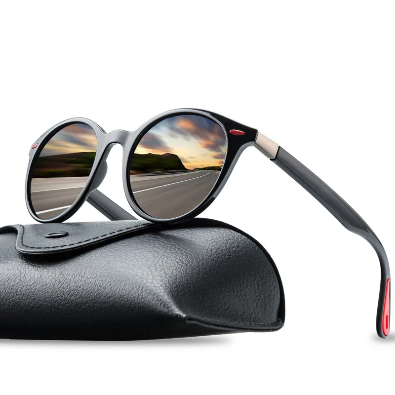 

RFOLVE Fashion Men Women Classic Retro Rivet Polarized Sunglasses Ultralight Lighter Design Oval Frame Sun Glasses Shades RX96