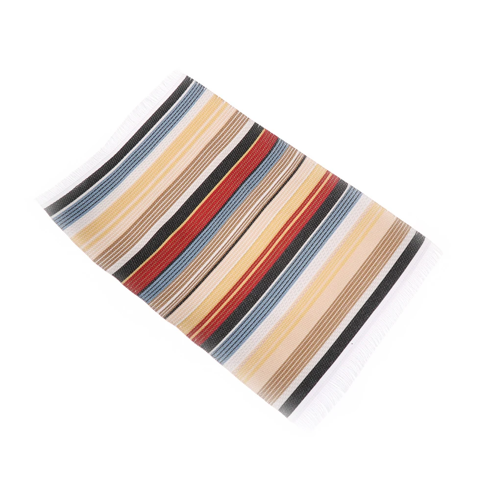 

1/12 Dollhouse Small Furniture Toys Kid Doll House Miniature Turkish Style Carpet Miniature Embroidery Cloth Mat