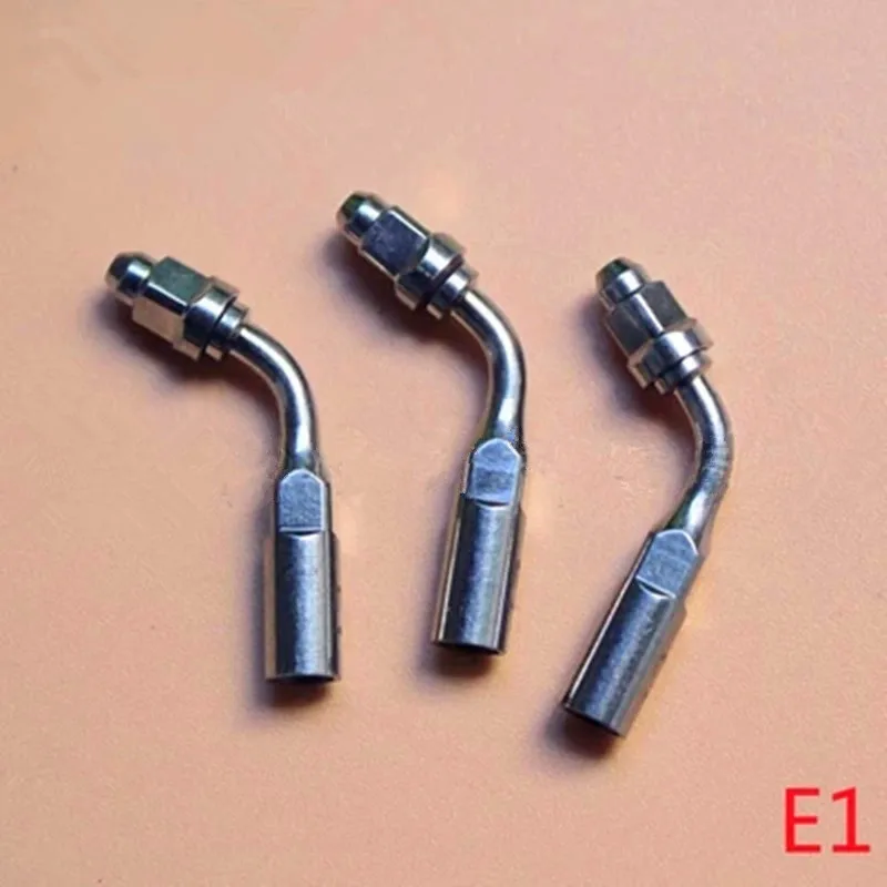 

3 Pieces E1/E2 120 Degree/95 degree Angle Dental Ultrasonic Scaler Tips compatible EMS scaling handpiece