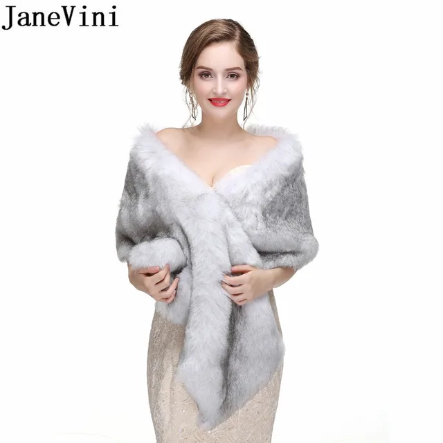 Disc JaneVini 2018 Elegant Bridal Faux Fur Bolero Jacket Women Coat Cape Cloak Cheap Winter Formal Party Shawls Veste Mariage Blanc Disc JaneVini 2018 Elegant Bridal Faux Fur Bolero Jacket Women Coat Cape Cloak Cheap Winter Formal Party Shawls Veste Mariage Blanc