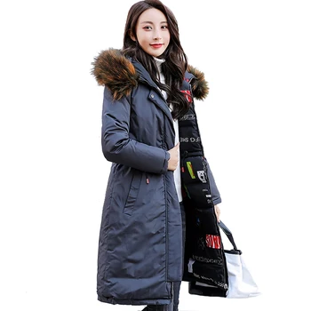 

KUYOMENS 100% Polyester Soft Fabric Bio Down Three Colors Hooded Coat Woman Clothes Winter Jacket Outerwear Both Side Wear