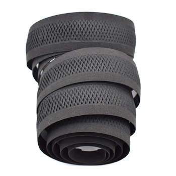 

PROMEND Bicycle Handlebar Tape Black Mesh Design Non-slip waterproof Bartape Soft EVA Sponge Leather Road Bike Tape