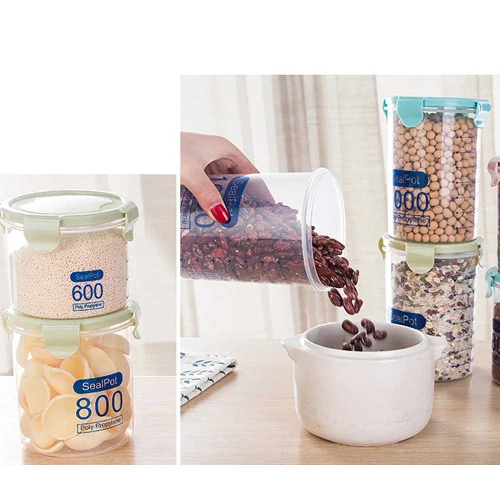 Kitchen accessories Super Large volum Artifact Plastic Sealed Cans Kitchen Storage Transparent Food Canister Keep Fresh Jar A35 (3)
