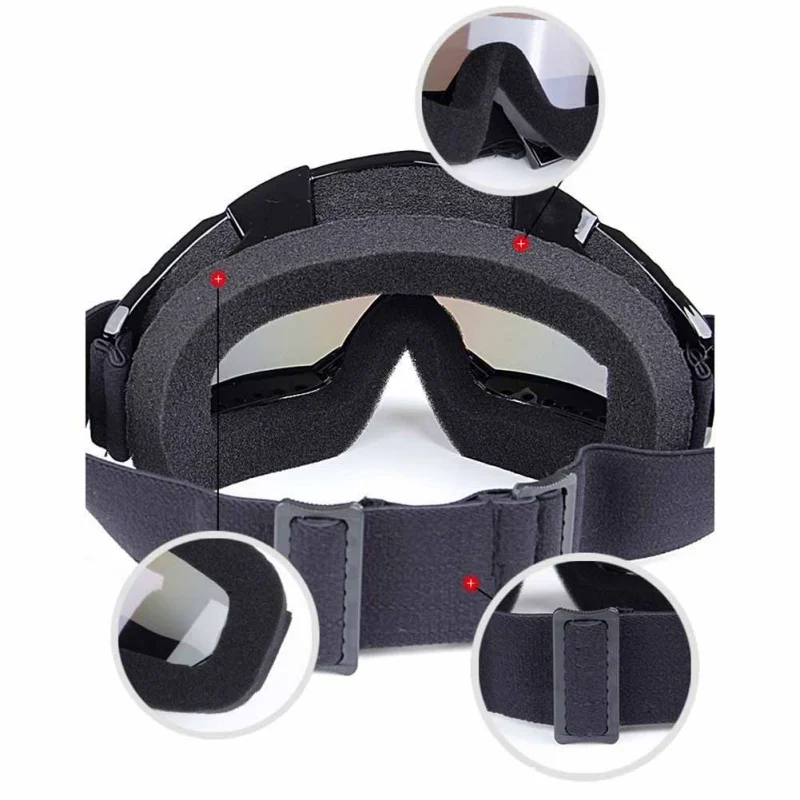 Cool Skiing Eyewear Glasses Windproof Eye-protective Motor Cycling TPU PC Goggles Large Size With Sponge Mats Changable Belt2 Cool Skiing Eyewear Glasses Windproof Eye-protective Motor Cycling TPU PC Goggles Large Size With Sponge Mats Changable Belt2