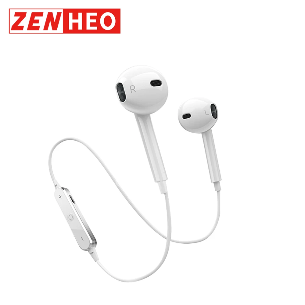 

ZENHEO S6 TWS Wireless Earphones BT V4.1 Waterproof IPX5 HD Sound Touch Control Neckband Headsets For Sport Earbuds
