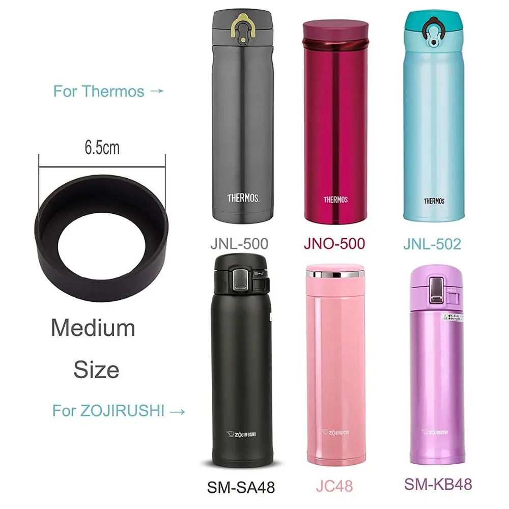 

Silicone Under Cover Zojirushi & thermos 16-Ounce Stainless Steel Mug diameter 6.5cm - 2PCS - Blue