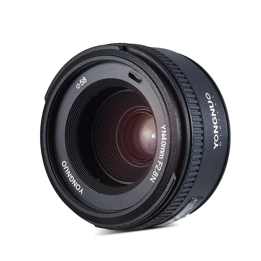 YONGNUO 40 мм YN40mm F2.8N объектив F2.8N светильник-вес стандартный объектив для Nikon d5300 d3400 d7200 d3100 d3200 d5100 DSLR камеры