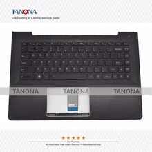 Оригинальные новые для lenovo U41-70 S41-70 S41-35 S41-75 клавиатура с вырезами под ладонь верхний чехол Корпус оболочка с подсветкой черный 5CB0J33069