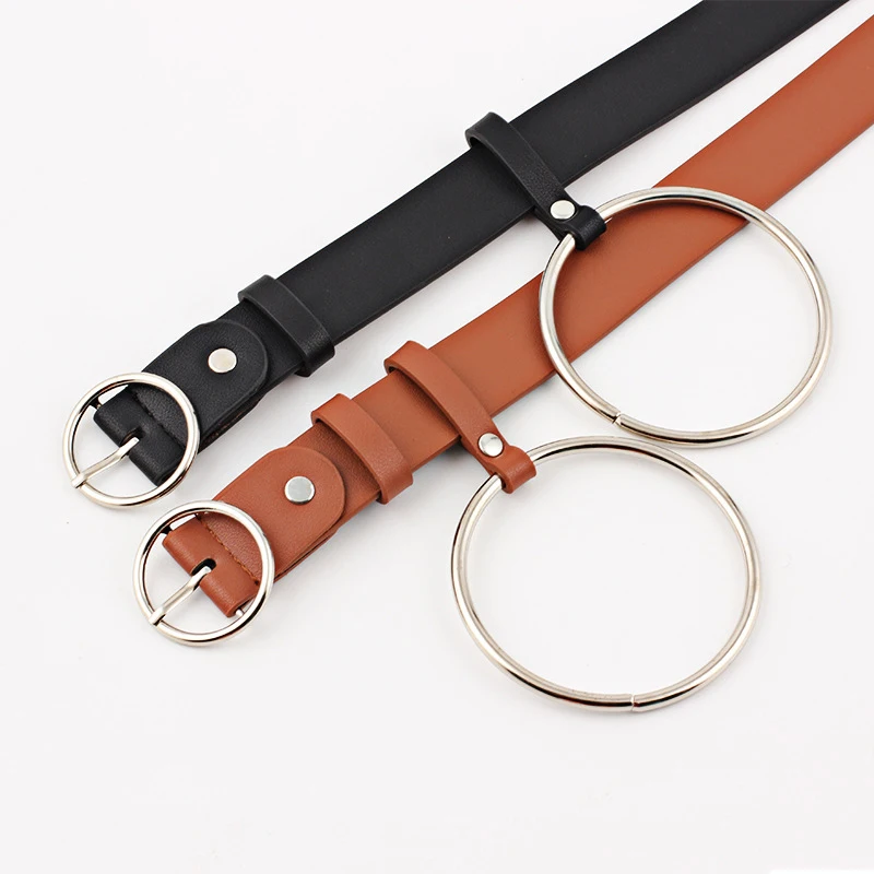 

200PCS / LOT fashion woman Metal pin Buckle Solid PU Leather Strap PU Decorated Waist Leather Belt