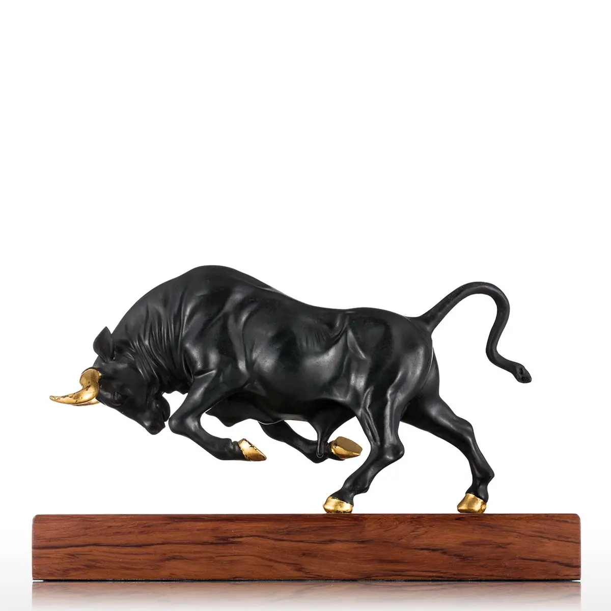 Tooarts скульптура энергичный бык бронзовая скульптура полная импульса сила скульптура животного бык настольная для домашнего украшения