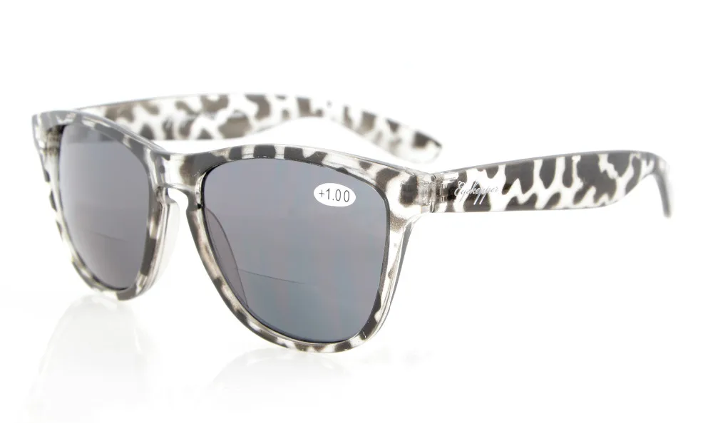 S001-6 бифокальные очки стильный вид качество ключ-отверстие Стиль бифокальные Солнцезащитные очки для женщин+ 1,0/1,25/1,5/1,75/2,0/2,25/2,5/3,0/ - Цвет оправы: Grey DEMI