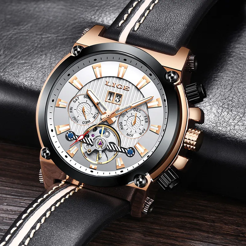 Часы мужские Tourbillon автоматические механические Спортивные наручные часы