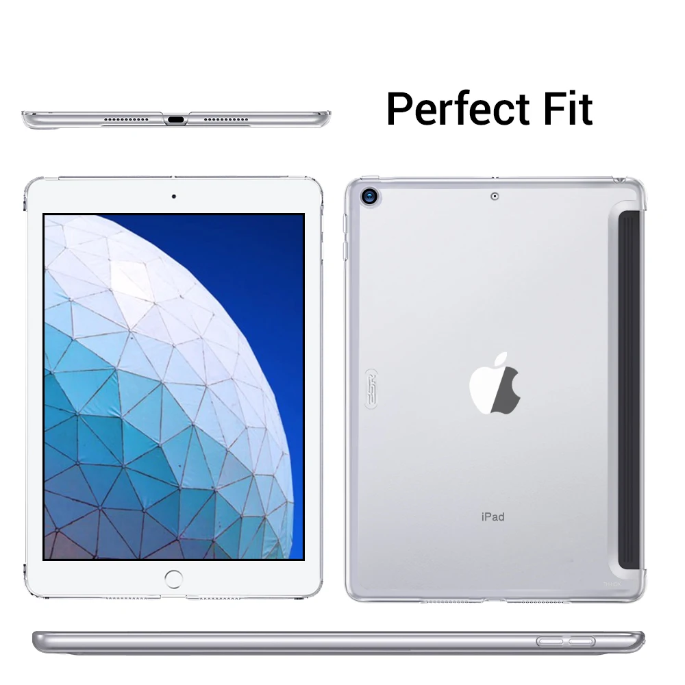 Чехол ESR для iPad Air 3, жесткая оболочка, прозрачный жесткий чехол, подходит для смарт-клавиатуры, тонкая задняя крышка для iPad Air 3 10,5"