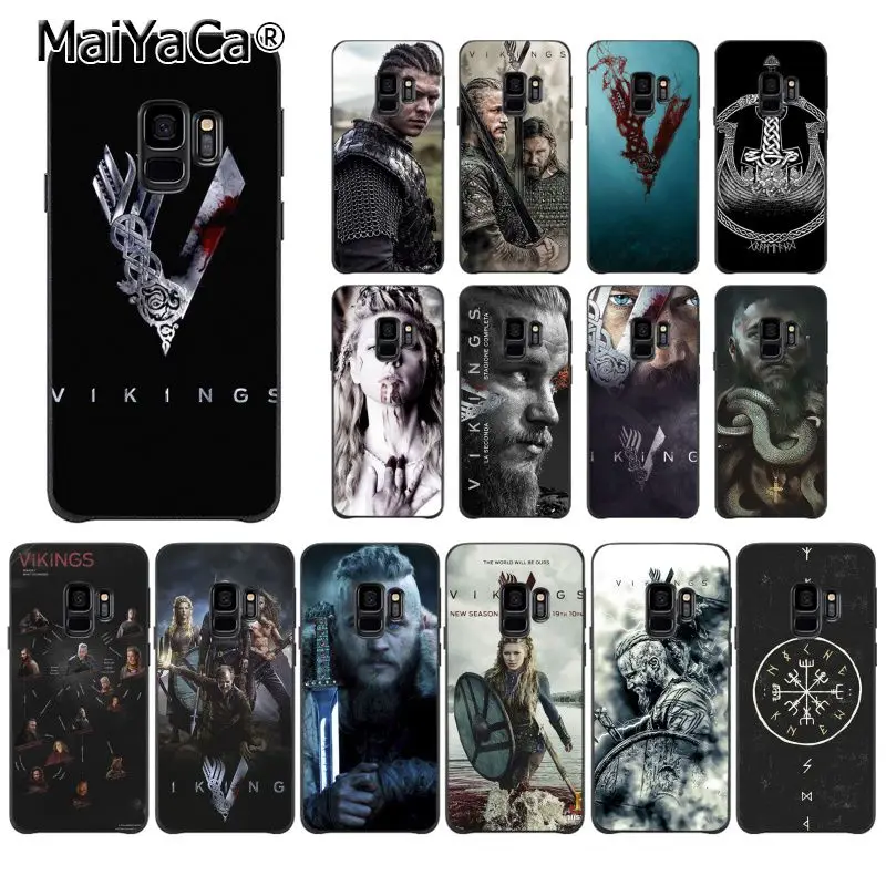 

MaiYaCa Ragnar Lothbrok Vikings Series Phone Case for Samsung Galaxy S9 plus S7 edge S6 S10Plus S10lite S10E S8 plus