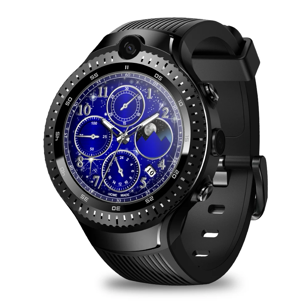 Модные часы Smart Watch zeblaze Thor 4 двойные Смарт-часы 4G Sim gps монитор сердечного ритма 5MP+ 5MP двойная камера Часы Android pk Тор 4 5