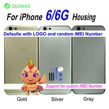 Guanao, чехол для IPhone 6, 6G, чехол для батареи, чехол для корпуса, корпус среднего шасси с IMEI, запасные части для ремонта+ инструмент