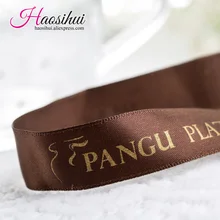 1-1/2 ''(39 мм) Индивидуальные Ленты Логотип Печатный пакет украшения бренд логотип полиэстер Подарочные ленты для свадебной вечеринки 100 ярдов/партия