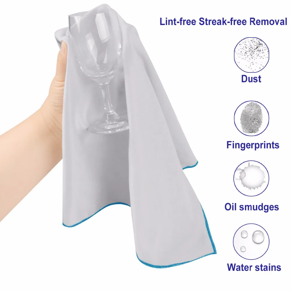 Buy Sinland Microfiber Towel Glass Polishing Cloths
