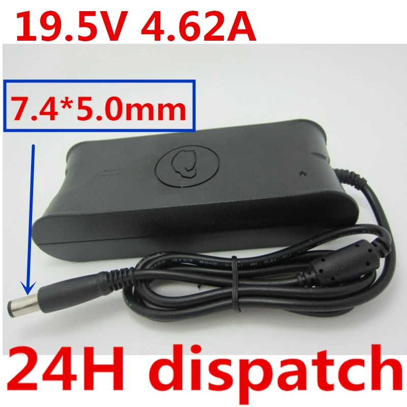 HSW 19.5V 4.62A 7.4*5.0MM Laptop Netbook Ac Adapter Power Supply Charger For Dell Latitude E6320 E6330 E6400 E6410 E6420 E6430