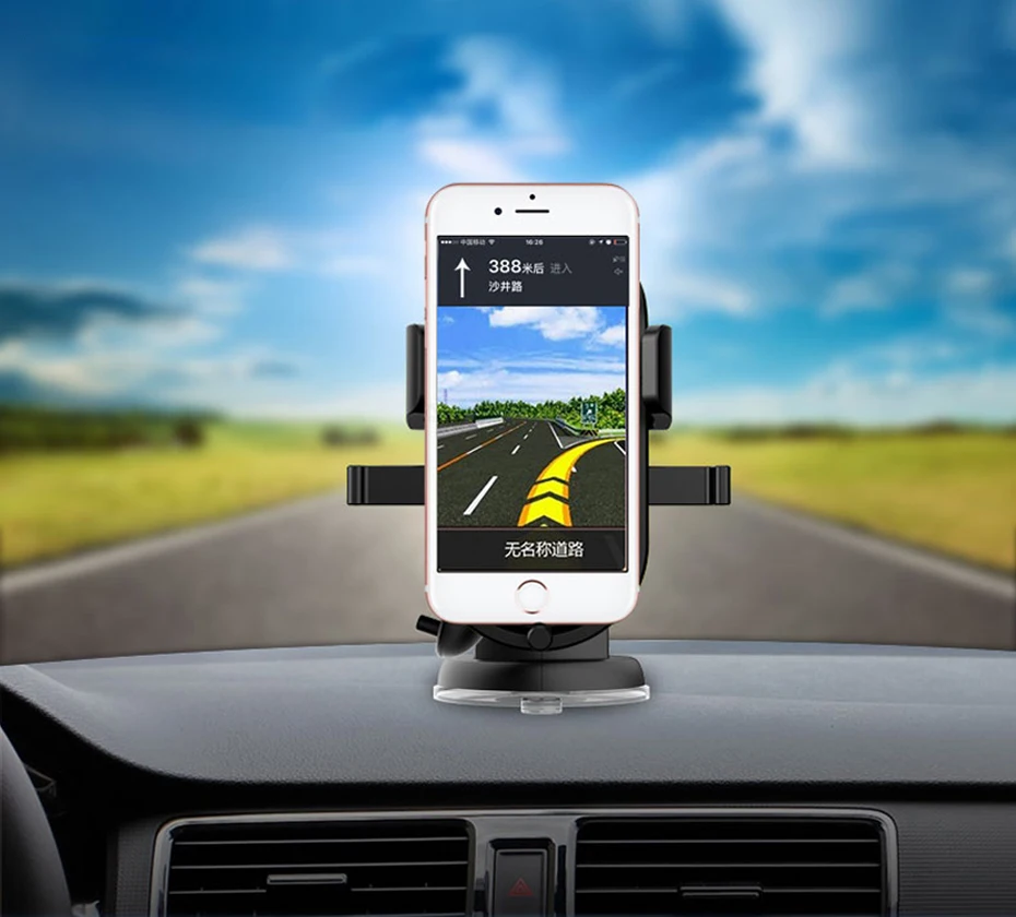 LEEIOO Автомобильный держатель для телефона на лобовое стекло в машину для samsung S9 S8 Plus 360 Вращающийся Автомобильный держатель для iPhone X подставка для телефона