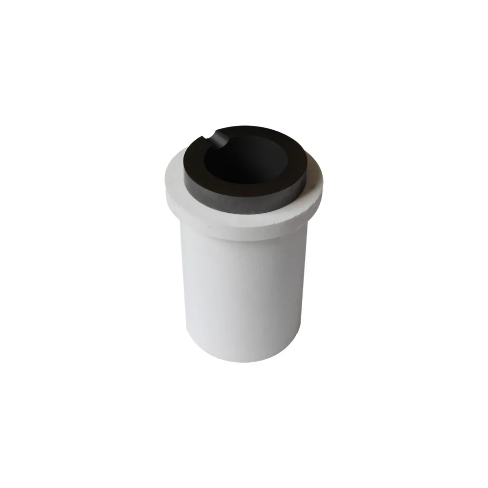 

5.5kg Graphite crucible and ceramic shield for melting gold,silver, used in induction melting furnace