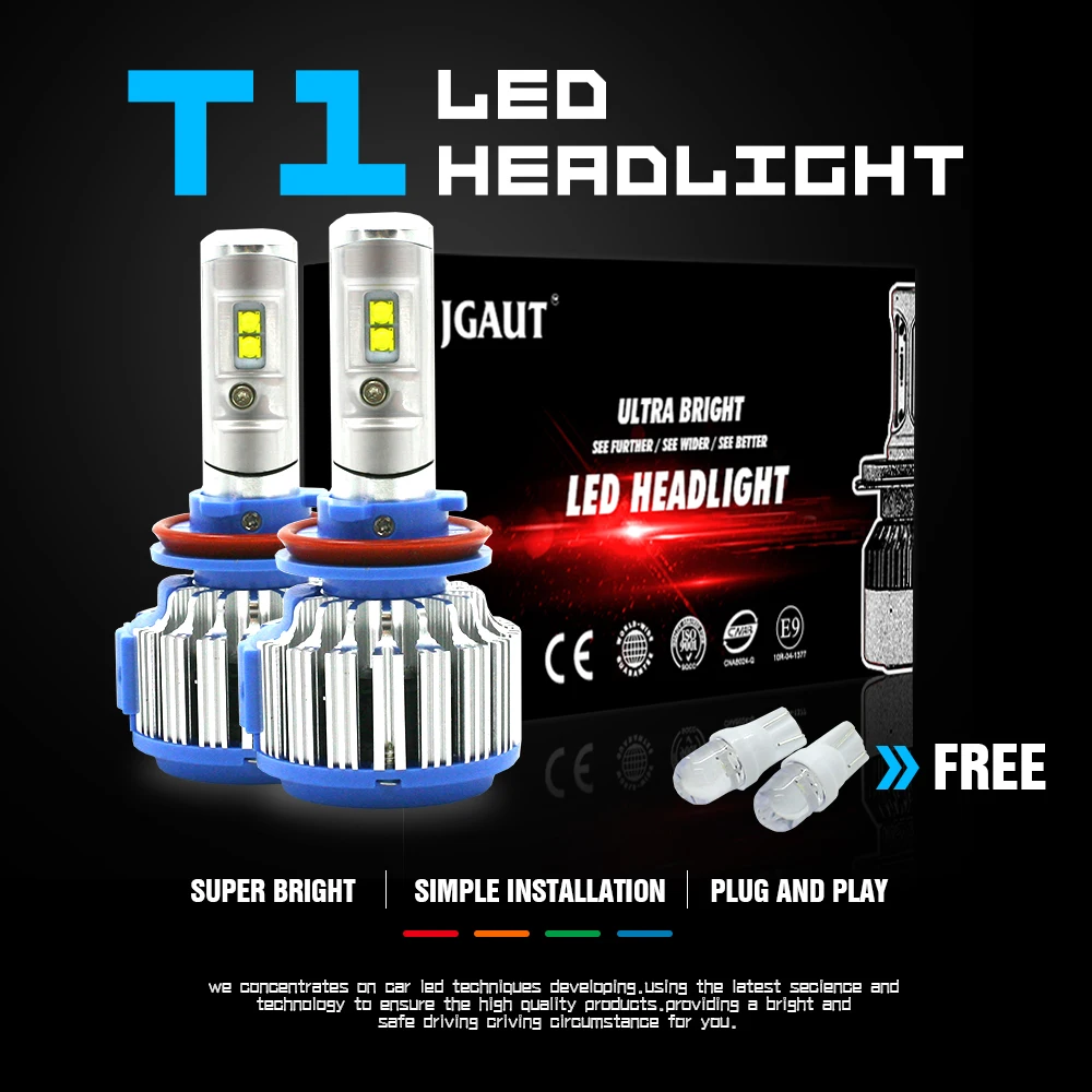 

Modifygt T1 H4 Led 12V 70W 7200LM 6000K H7 Led H3 H7 H11 9005 HB3 9006 HB4 headlight car accessories high bright