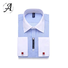 9XL 7XL 6XL полосатые мужские французские запонки, Повседневная рубашка с длинным рукавом, белый воротник, дизайнерский стиль, мужские рубашки с французскими манжетами