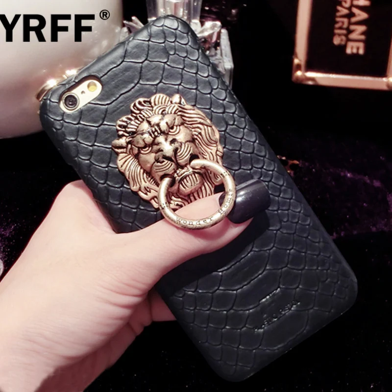 Чехол для телефона YRFF со змеиной кожей iPhone 5 6 6s plus 7 Plus металлический чехол с