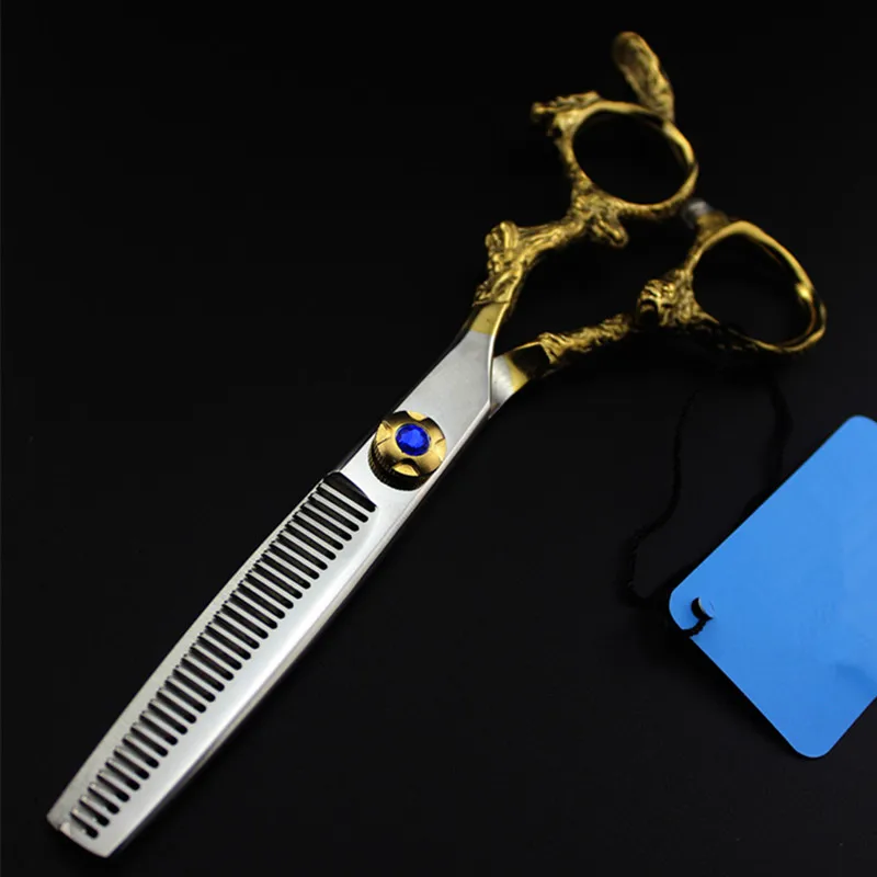 Профессиональный Японии стали 6 дюймов золотой дракон ножницы для резки Парикмахерская makas scissor филировочные ножницы парикмахерские