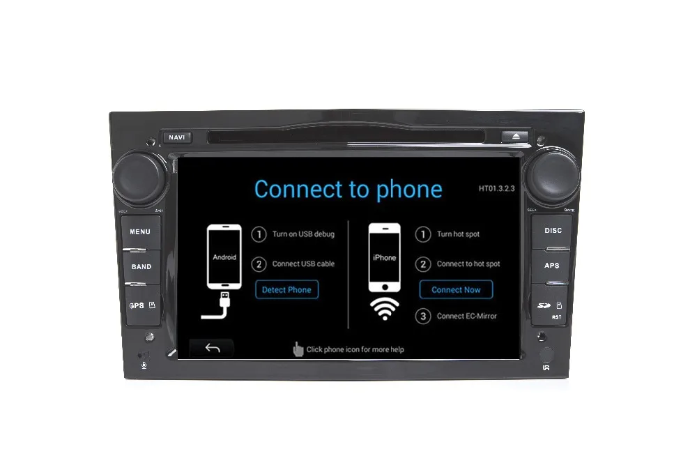 Discount Gross Black 4G+32G 7" Touch Screen Android 8.1 car dvd player For Opel Astra H Vectra Corsa Zafira Wifi 4G Bluetooth Radio RDS 7