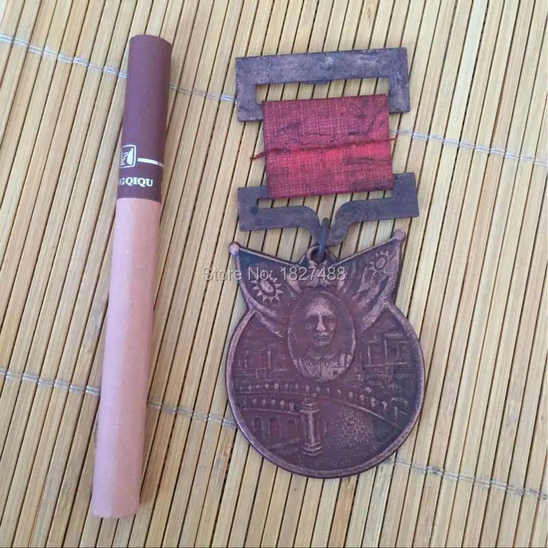 Китайская китайская Kmt против Японии Военная война JiangJieShi памятная медаль старый Металл ремесла Коллекция подарков