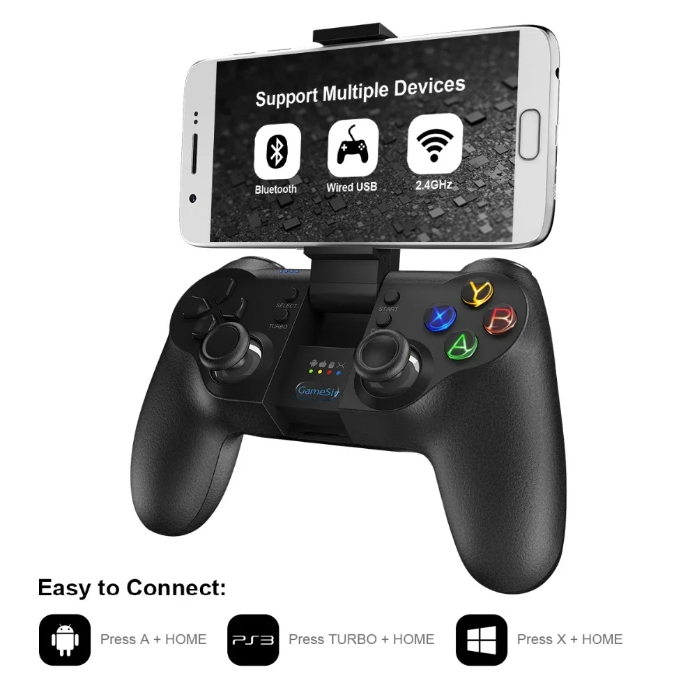 

Original GameSir T1s Gamepad for PS3 Bluetooth 2.4GHz Wired Joystick PC for SONY Playstation 3 MCU Chip Backlight for PS3