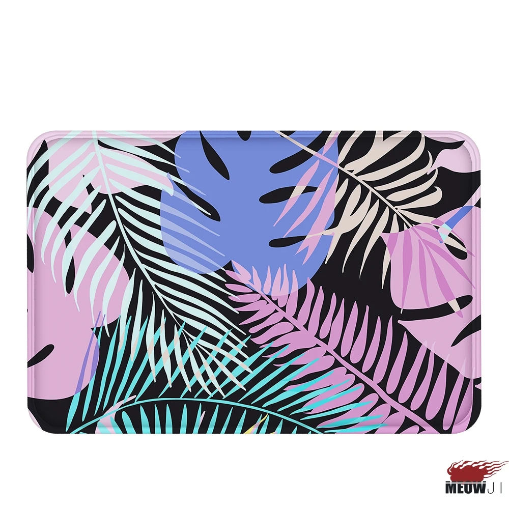 [MIAOJI] пышные листья, цветок, жизненный, яркий цвет, мягкие ножки, пылезащитный коврик, коврик для ванной влагопоглощающий коврик, нескользящий