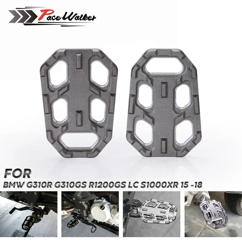 

Motorcycle Wide Foot Pegs Pedals Rest Footpegs Billet For BMW G310R G310GS R1200GS LC S1000XR
