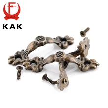 Kak 30 шт. коробка ручки 43*10 мм цинковый сплав ручки арки узор бронзовый тон деревянный ящик ювелирные изделия коробка мебель тянуть оборудования