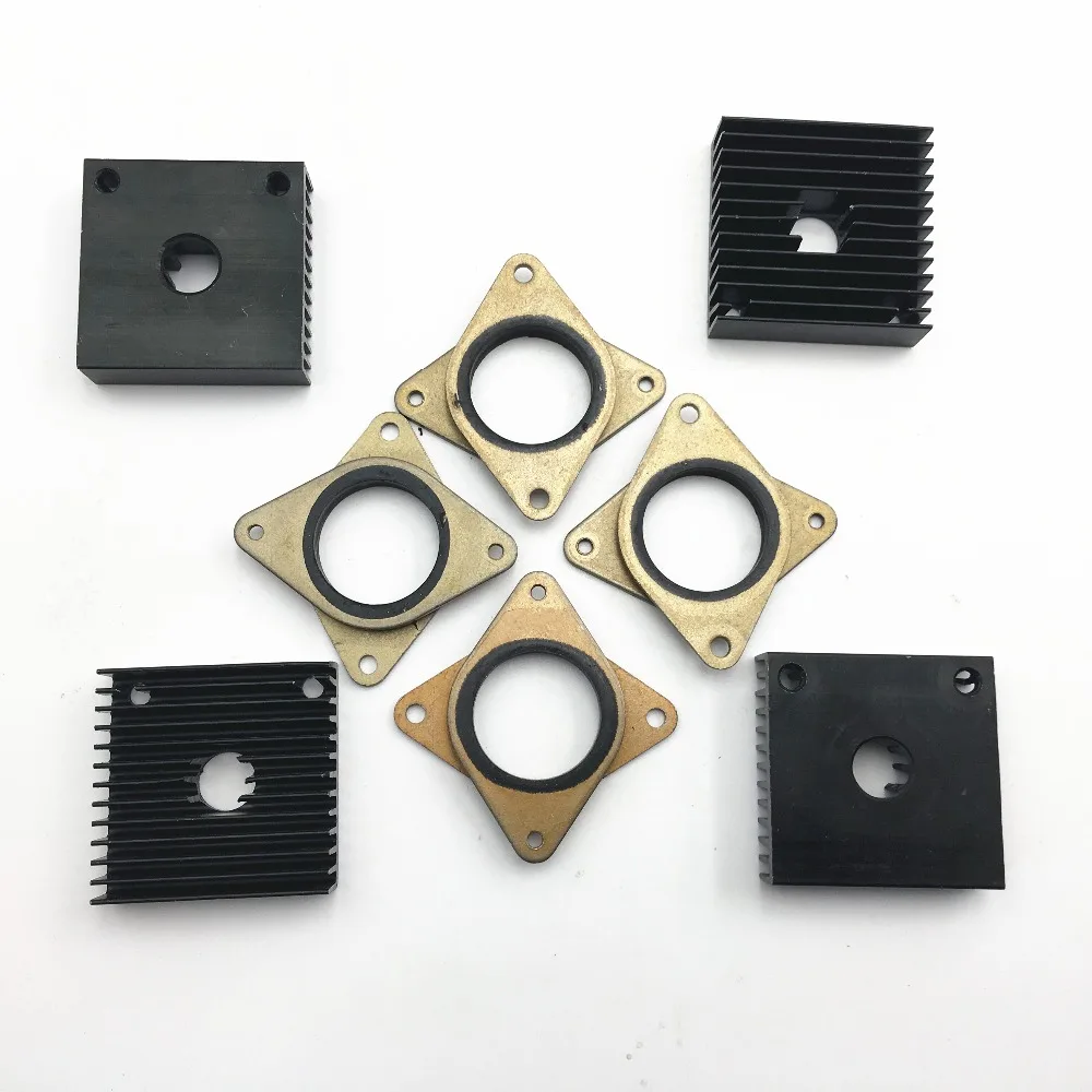 

Metal Nema 17 Stepper Motor Rubber Dampers Mounts With MK7/MK8 Heatsinks For DIY MK7/MK8 Extruder