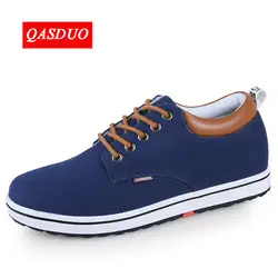 QASDUO новые дышащие стелс увеличился 6 см дикий доска обувь увеличились обувь мужские модные повседневные лоферы на плоской подошве