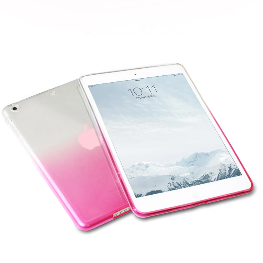 

Ultra-thin Tablet Case For iPad Air 1 Air1 Case Suger Rainbow Soft TPU A474 A1475 Cover For iPad Air 1 TPU Cover