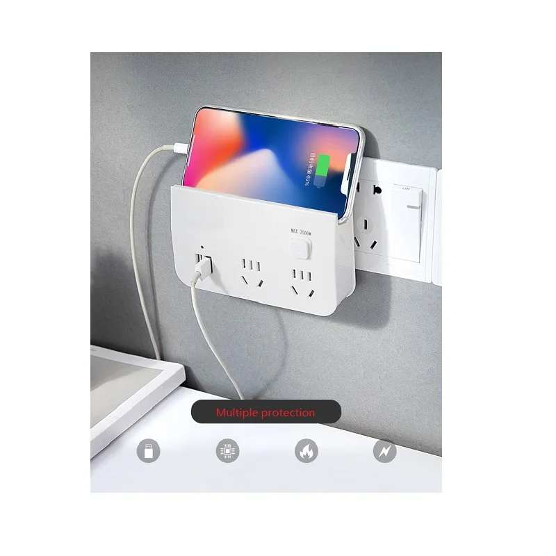 

Smart socket Travel portable outlet Dual USB Fast Wall Charger CN Outlet Electric Plug with mobile phone support power socket