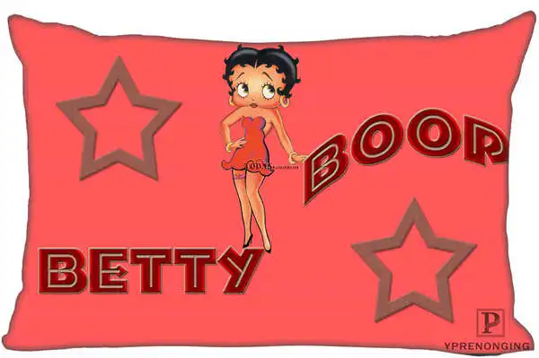 Пользовательские Betty Boop наволочка прямоугольник Наволочки на молнии 35x45,40x60 см(одна сторона печать) 180516-07 - Цвет: Rectangle Pillowcase