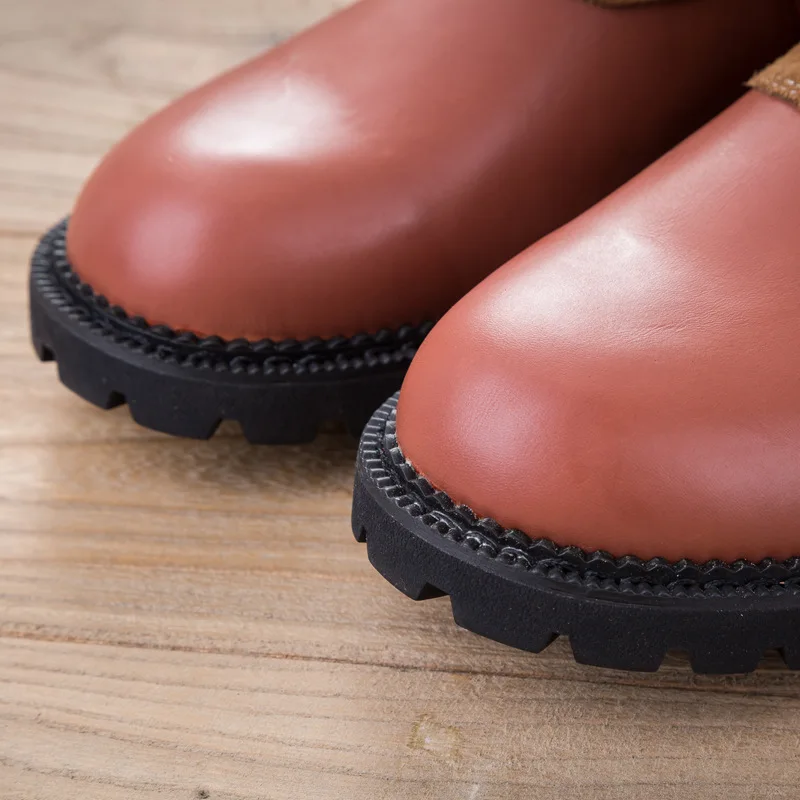 Careaymade-2018 Autumn winter new products,Genuine Leather ankle boots,cowhide splicing ancient Japanese literary female boots Careaymade-2018 Autumn winter new products,Genuine Leather ankle boots,cowhide splicing ancient Japanese literary female boots